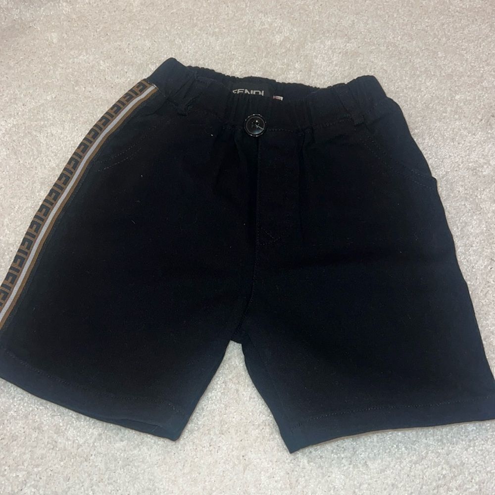 Fendi black & brown shorts Sz 100